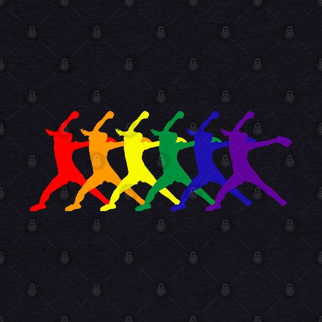 Win the Battle Rainbow Pride Fastpitch Softball Pitcher Gay by TeeCreations